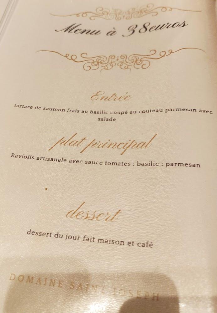 Domaine Saint Joseph - Menu Image 2
